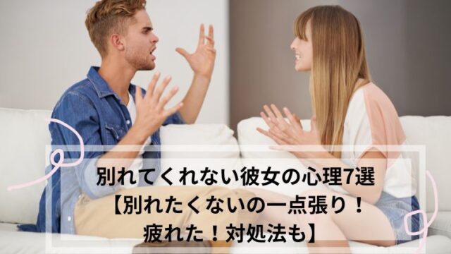 別れたくないの一点張り 彼女